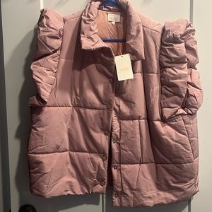 Women’s Ruffle Pink Vest